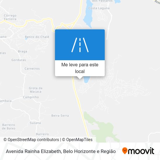 Avenida Rainha Elizabeth mapa