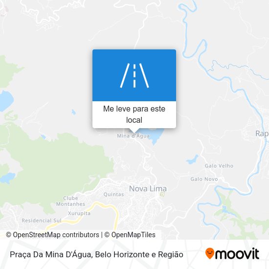 Praça Da Mina D'Água mapa