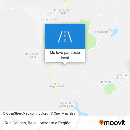 Rua Calipso mapa