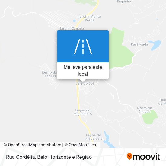 Rua Cordélia mapa