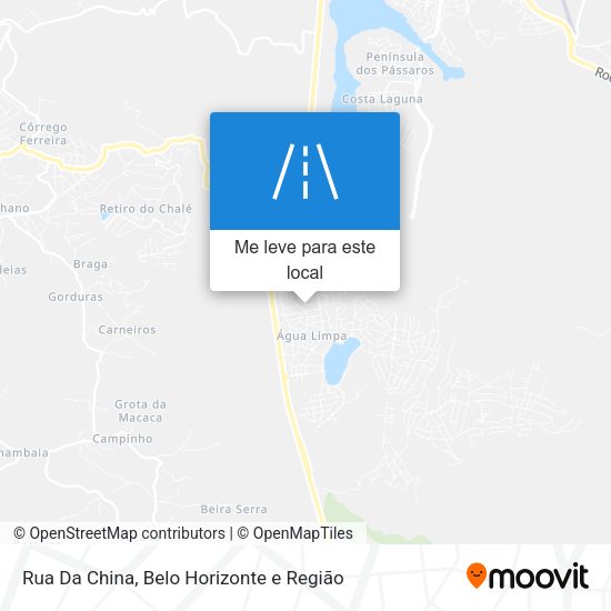 Rua Da China mapa