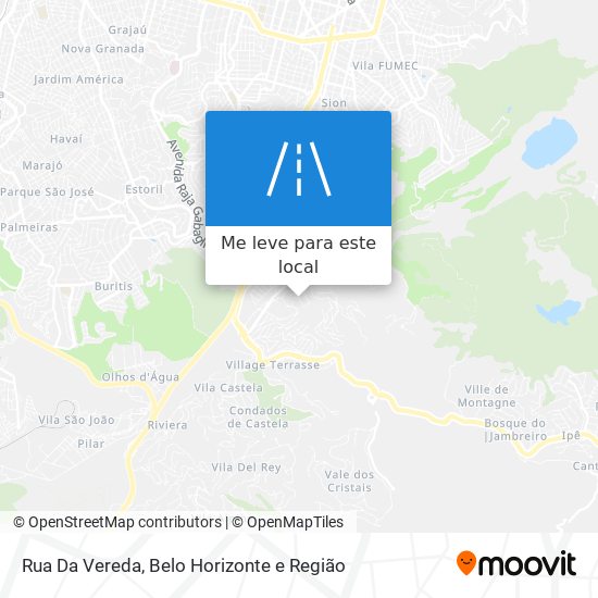 Rua Da Vereda mapa