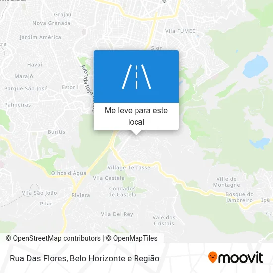 Rua Das Flores mapa