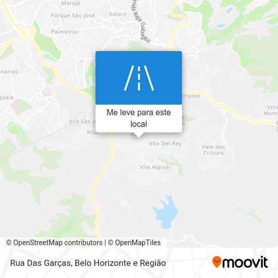 Rua Das Garças mapa