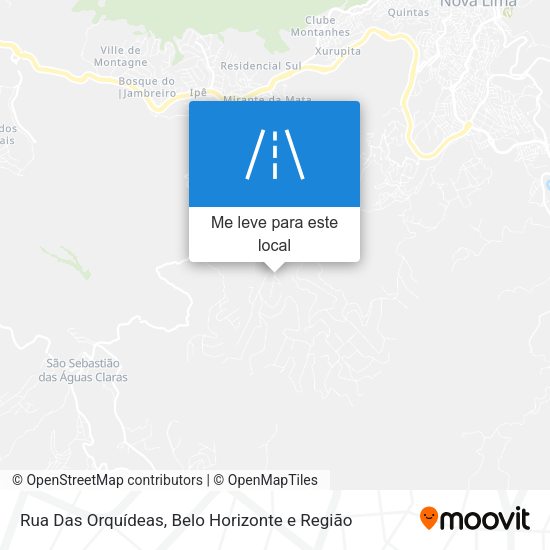 Rua Das Orquídeas mapa