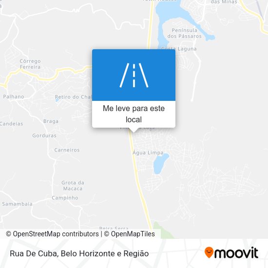 Rua De Cuba mapa
