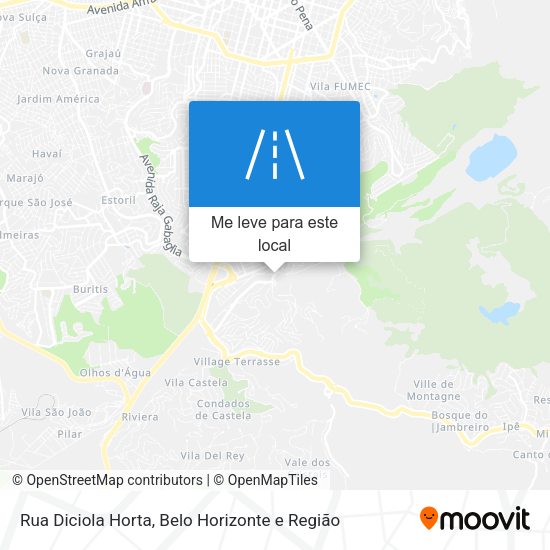 Rua Diciola Horta mapa