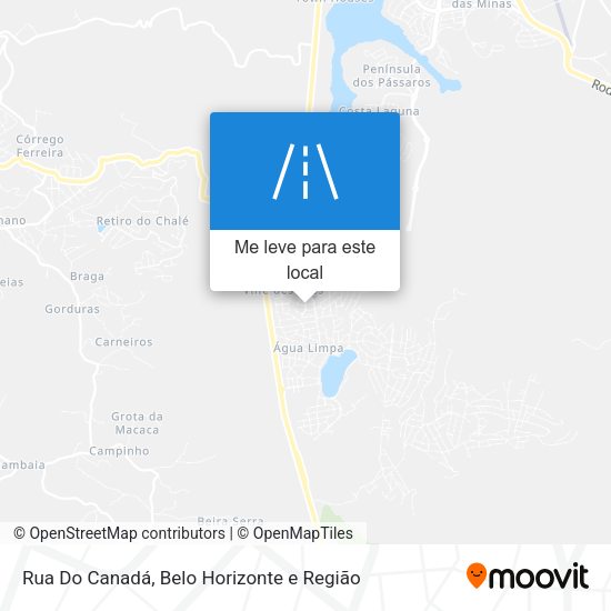 Rua Do Canadá mapa