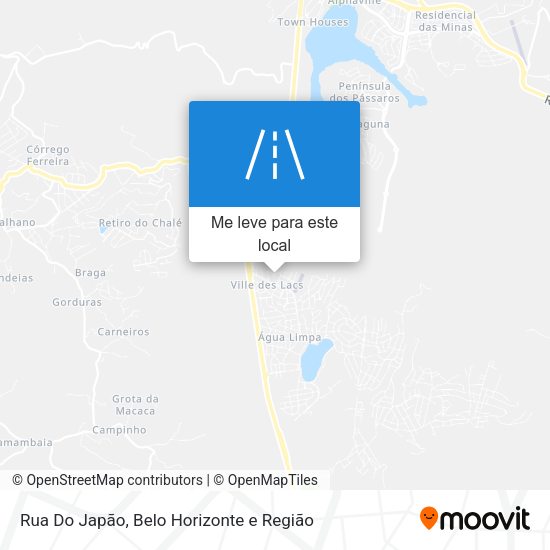 Rua Do Japão mapa