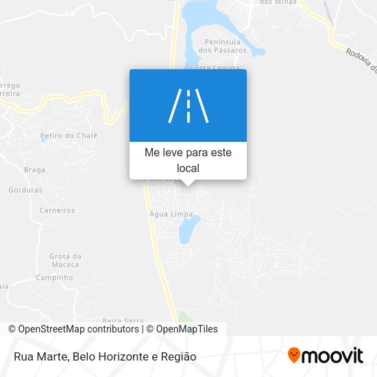 Rua Marte mapa