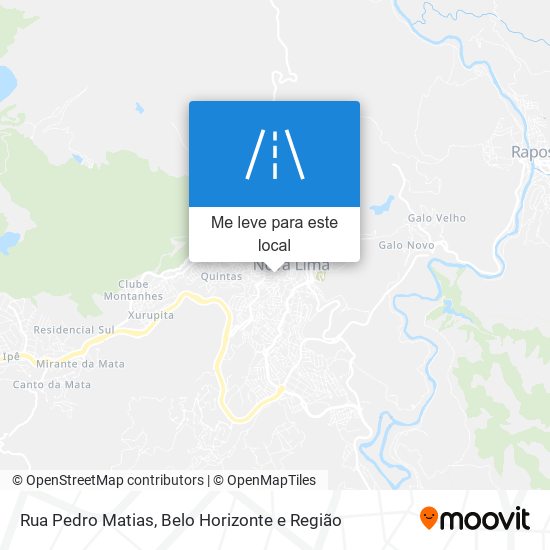 Rua Pedro Matias mapa