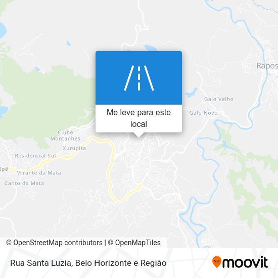 Rua Santa Luzia mapa
