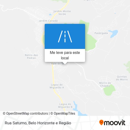 Rua Saturno mapa