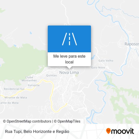 Rua Tupi mapa