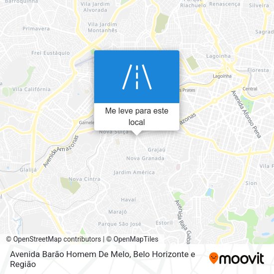 Avenida Barão Homem De Melo mapa