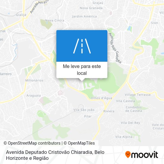 Avenida Deputado Cristovão Chiaradia mapa