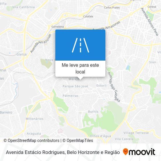 Avenida Estácio Rodrigues mapa