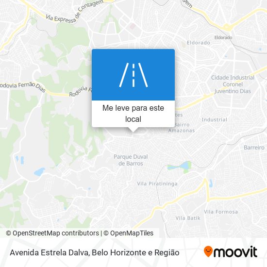 Avenida Estrela Dalva mapa