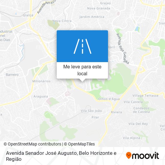 Avenida Senador José Augusto mapa