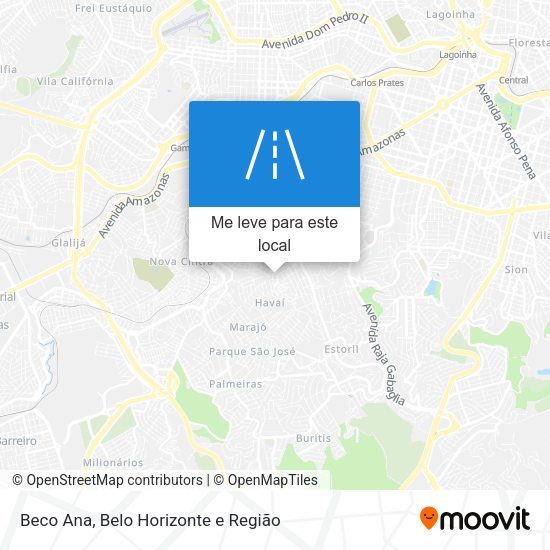 Beco Ana mapa