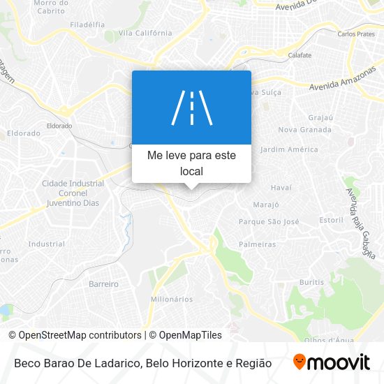Beco Barao De Ladarico mapa