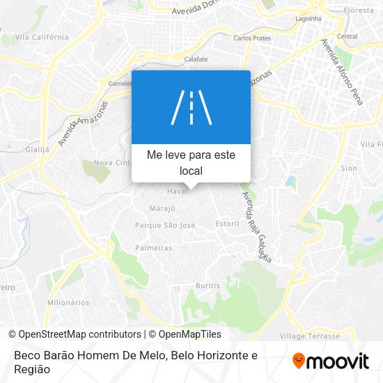 Beco Barão Homem De Melo mapa
