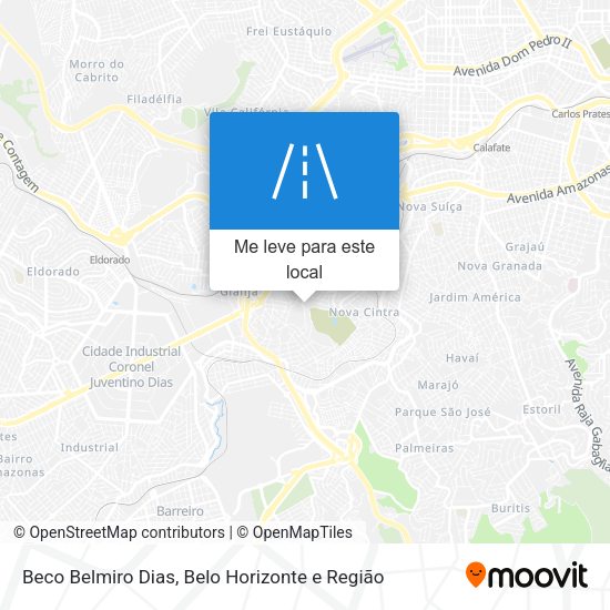 Beco Belmiro Dias mapa