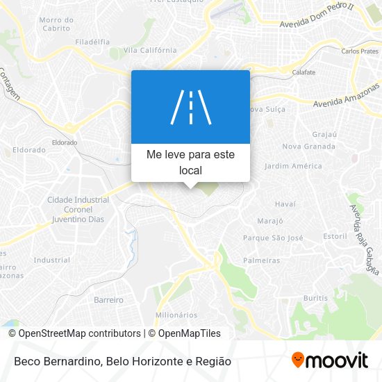 Beco Bernardino mapa