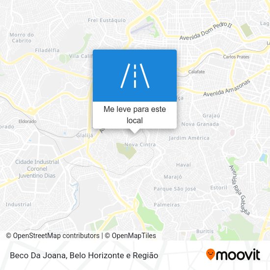 Beco Da Joana mapa