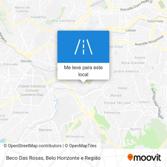 Beco Das Rosas mapa