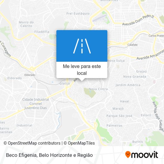 Beco Efigenia mapa