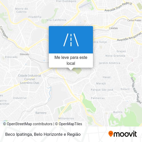 Beco Ipatinga mapa