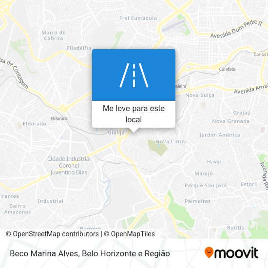 Beco Marina Alves mapa