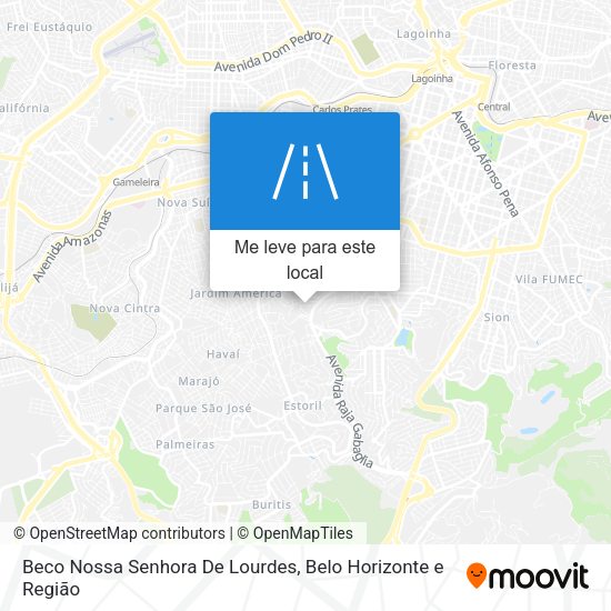 Beco Nossa Senhora De Lourdes mapa