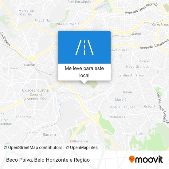 Beco Paiva mapa