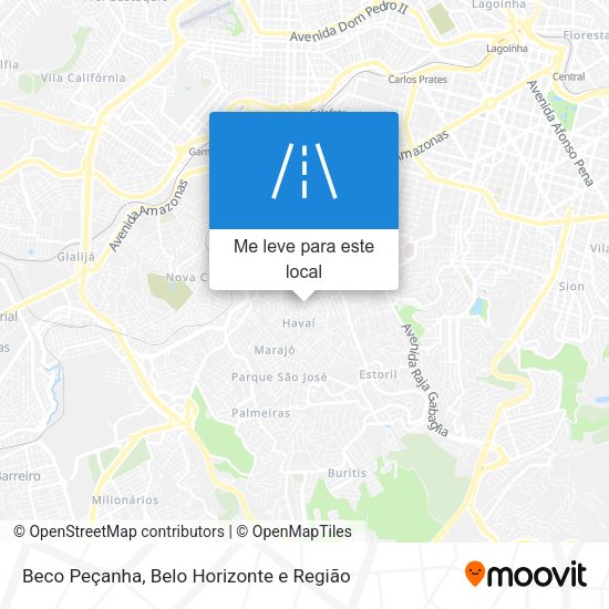 Beco Peçanha mapa