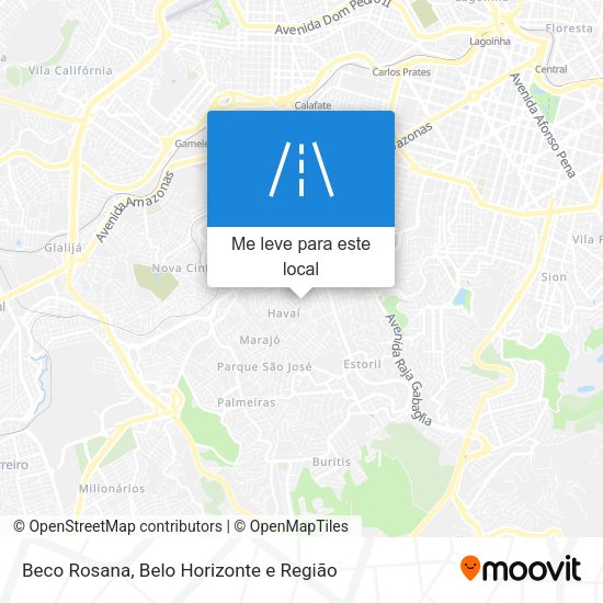 Beco Rosana mapa