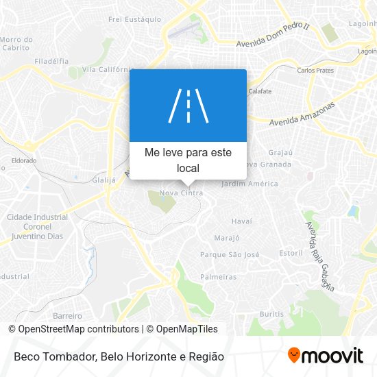 Beco Tombador mapa