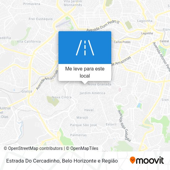 Estrada Do Cercadinho mapa