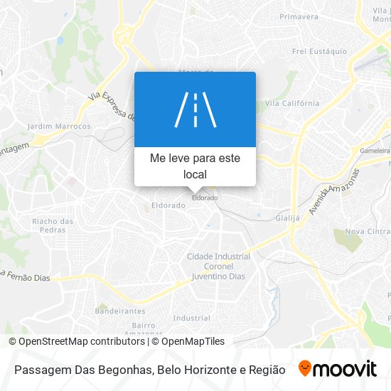 Passagem Das Begonhas mapa