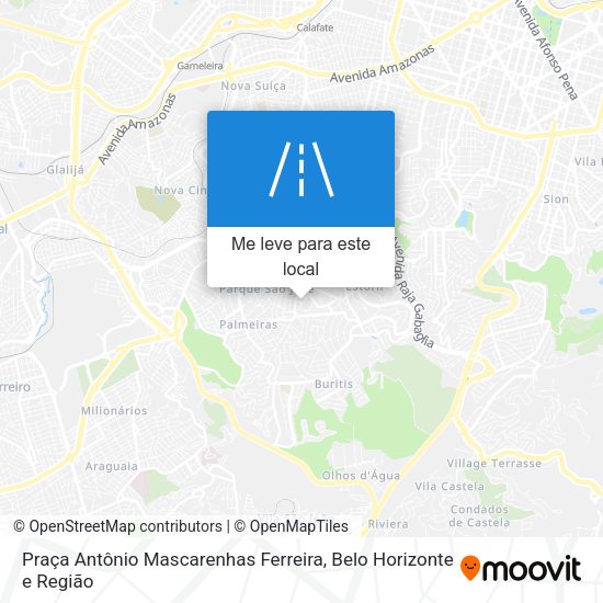 Praça Antônio Mascarenhas Ferreira mapa