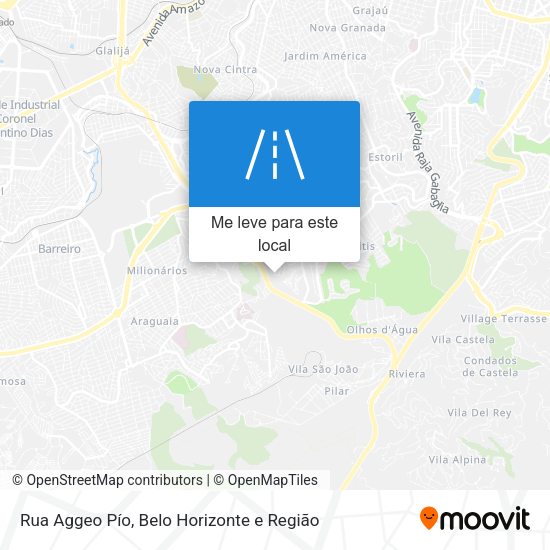 Rua Aggeo Pío mapa