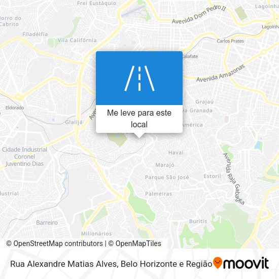 Rua Alexandre Matias Alves mapa