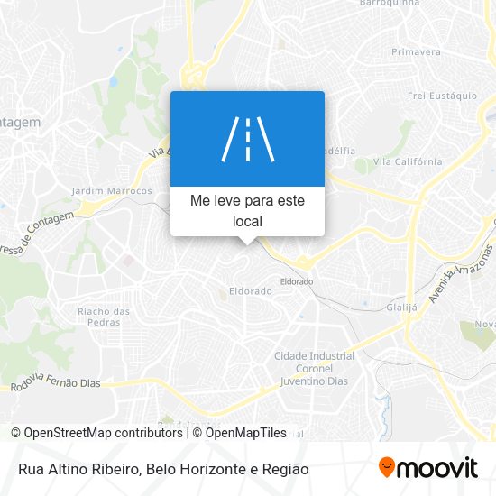 Rua Altino Ribeiro mapa
