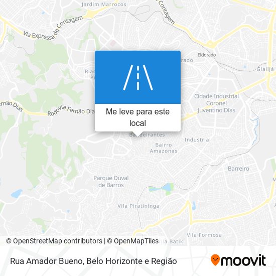 Rua Amador Bueno mapa