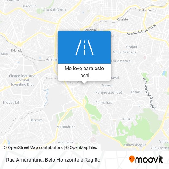 Rua Amarantina mapa