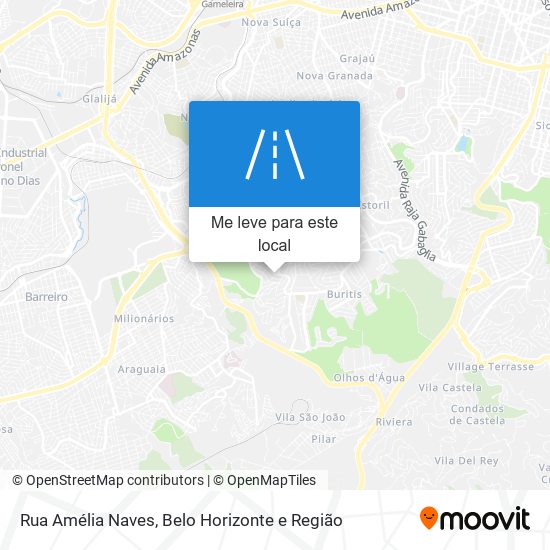 Rua Amélia Naves mapa
