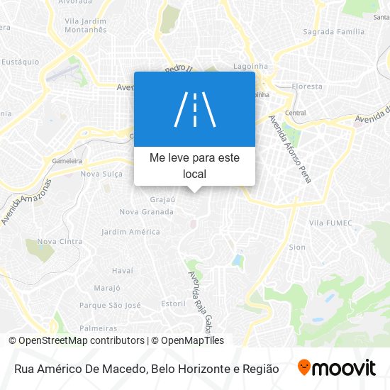 Rua Américo De Macedo mapa