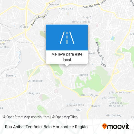 Rua Aníbal Teotônio mapa