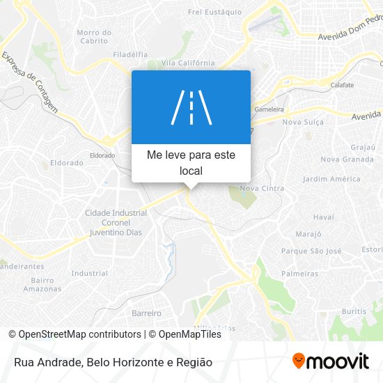 Rua Andrade mapa